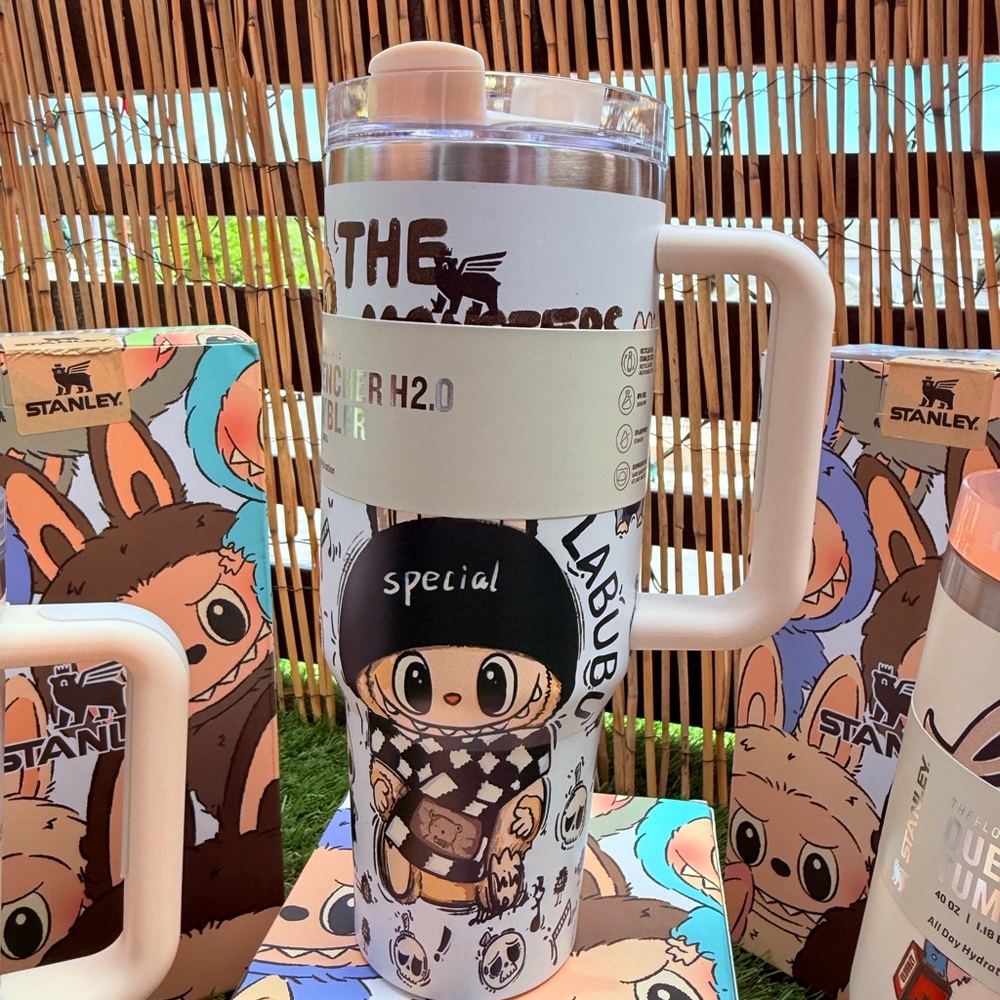The Monsters x Stanley Quencher H2.0 40oz. - Cute Anime Water Bottle with Handle